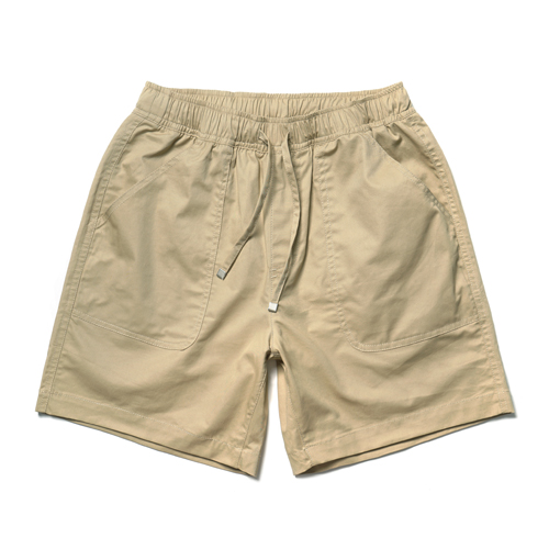 Cotton Half Pants Beige