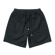 Linen Half Pants Black
