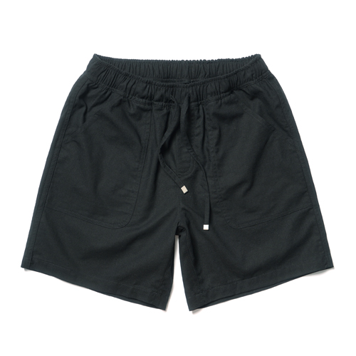 Linen Half Pants Black