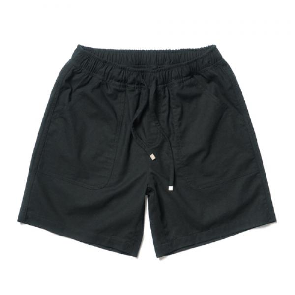 Linen Half Pants Black