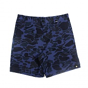 Multi-color camo pants blue