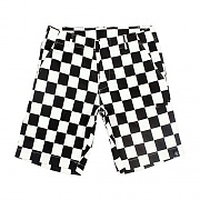 Dobi check pants black