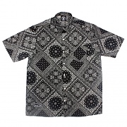 Brown Paisley shirt black