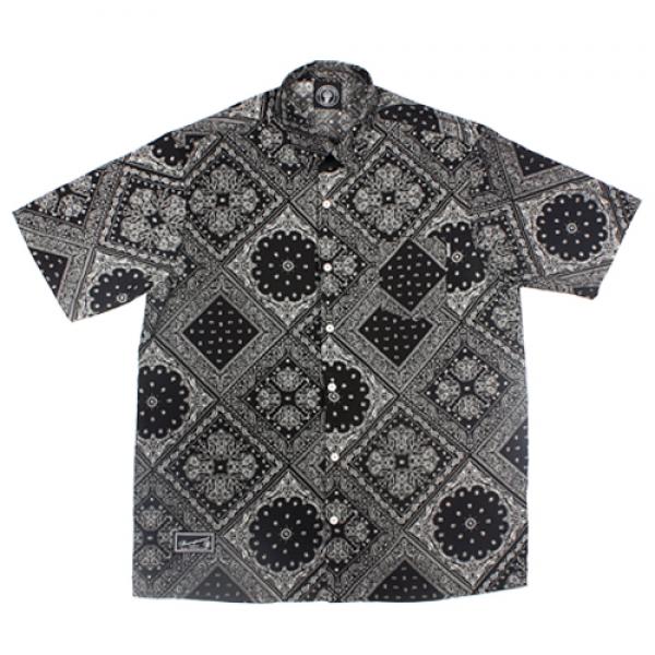 Brown Paisley shirt black
