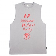 Hellya lettering sleeveless grey