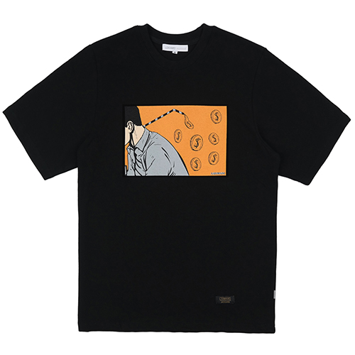 MONEY STRAW TEE (BLACK)