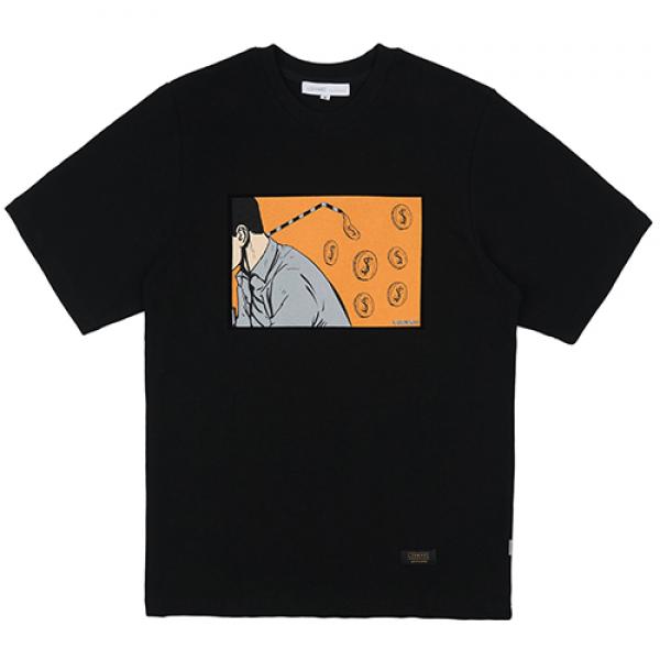 MONEY STRAW TEE (BLACK)