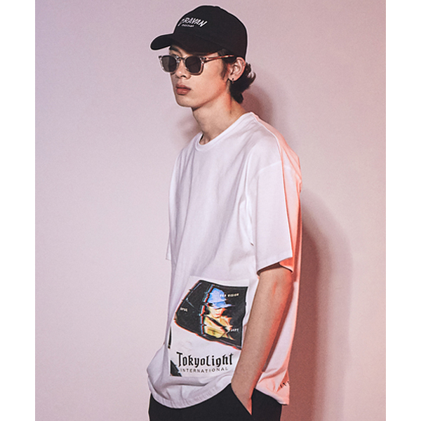 Car Print T-Shirt White