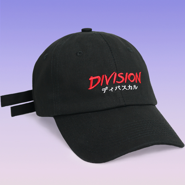 Division Lettering 2 Strap Cap Black