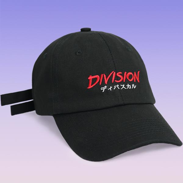 Division Lettering 2 Strap Cap Black