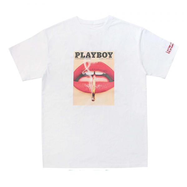 [HBXPB] PLAYBOY VINTAGE COVER TEE 3-WHITE