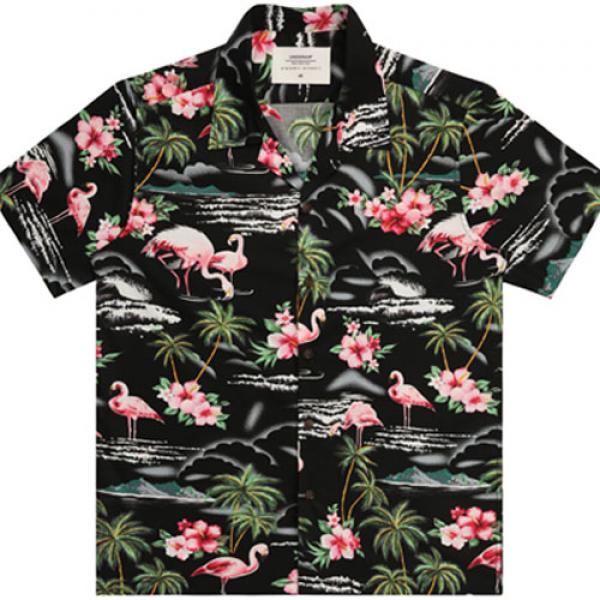 Flamingo Aloha Shirt(U) - Black