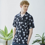 UNISEX PALM TREE SHIRT [BLACK]