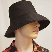 UNISEX OVER BUCKET HAT[BLACK]