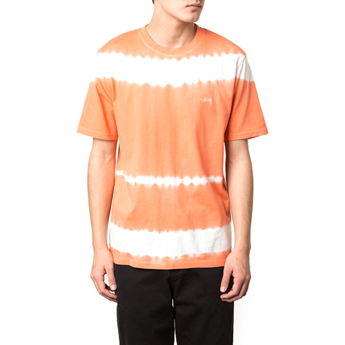 SPRAY STRIPE S/SL TEE-ORANGE