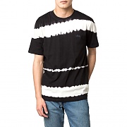 SPRAY STRIPE S/SL TEE-BLK