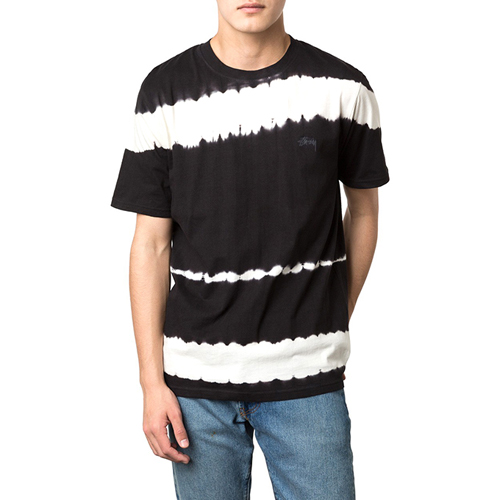 SPRAY STRIPE S/SL TEE-BLK