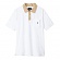 REVERSE TERRY POLO-WHT
