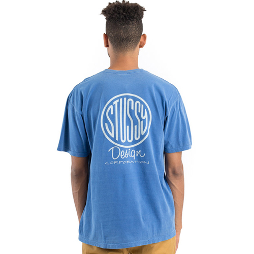 DESIGN CORP. PIG. DYED TEE-INDIGO