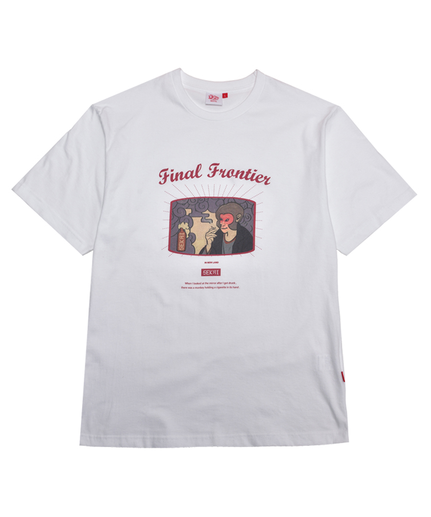 UKIYOE SMOKING TEE_WHITE