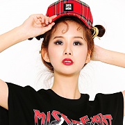SUPER DRINK BASIC LOGO 5 PANEL BALLCAP TARTAN CHECK
