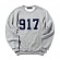 Varsity Applique Crew Neck Sweatshirt-Heather Grey