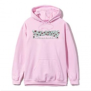 ROSES PULLOVER HOOD-LIGHT PINK