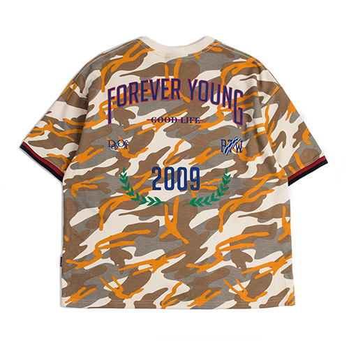[ROMANTIC CROWN] FOREVER YOUNG T SHIRT_CAMO