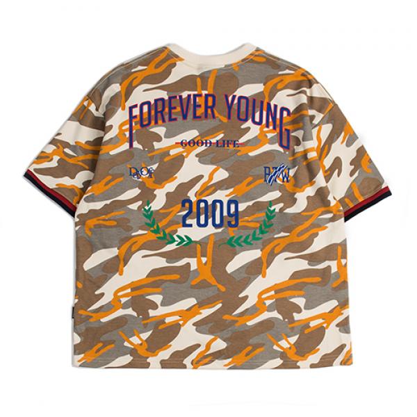 [ROMANTIC CROWN] FOREVER YOUNG T SHIRT_CAMO