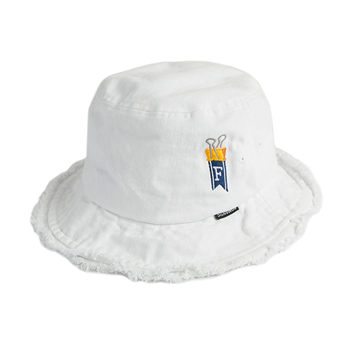 [ROMANTIC CROWN] BINDER BUCKET HAT_WHITE