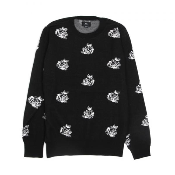 (151000037)SHEPARD ROSE SWEATER-BLK MULTI