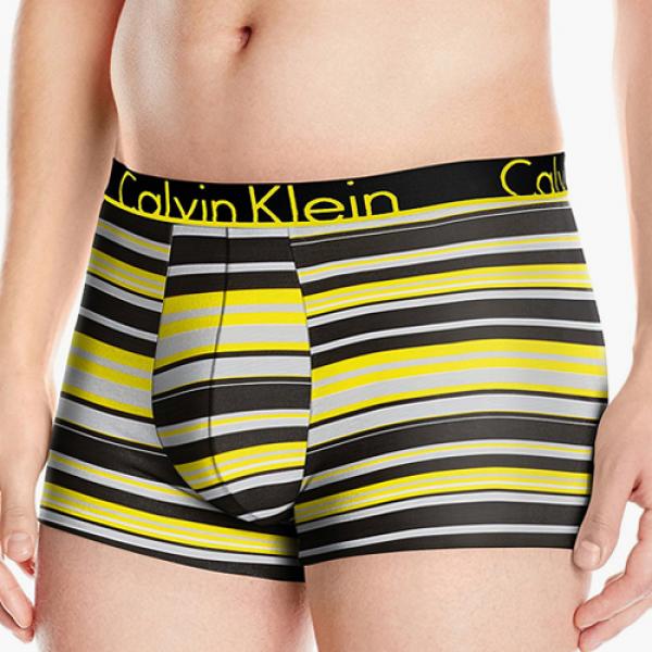 (NU8638) CK ID COTTON SOLIDS TRUNK-696 LUCAS STRIPE BLACK