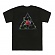 ROSES TRIPLE TRIANGLE TEE-BLK