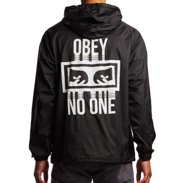 (126251559)NO ONE HOOD COACHES JKT-BLK