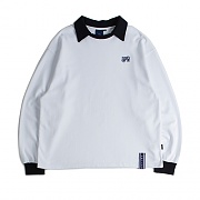 [ROMANTIC CROWN] RTW COLLAR SWEAT SHIRT_WHITE