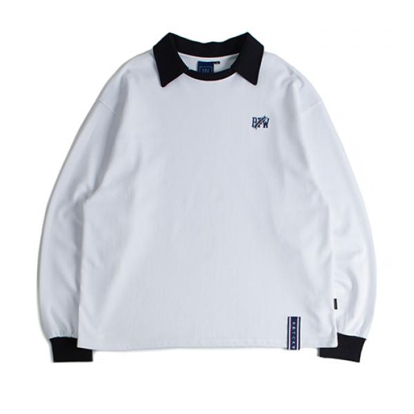 [ROMANTIC CROWN] RTW COLLAR SWEAT SHIRT_WHITE