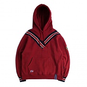 [ROMANTIC CROWN] BAND LINE HOODIE_BURGUNDY