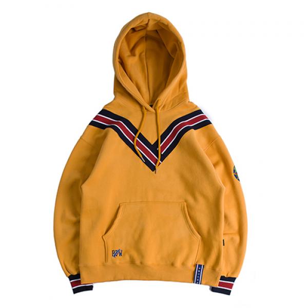[ROMANTIC CROWN] BAND LINE HOODIE_MUSTARD