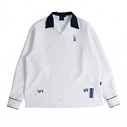 [ROMANTIC CROWN] BINDER OPEN COLLAR SHIRT_WHITE