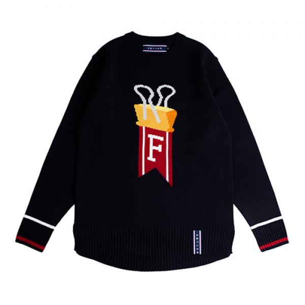 [ROMANTIC CROWN] BINDER KNIT_NAVY