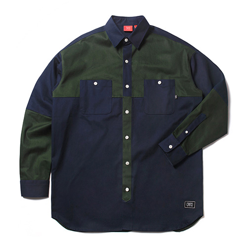COLOR BLOCK SHIRT(GREEN)_CTOEALS01UG0