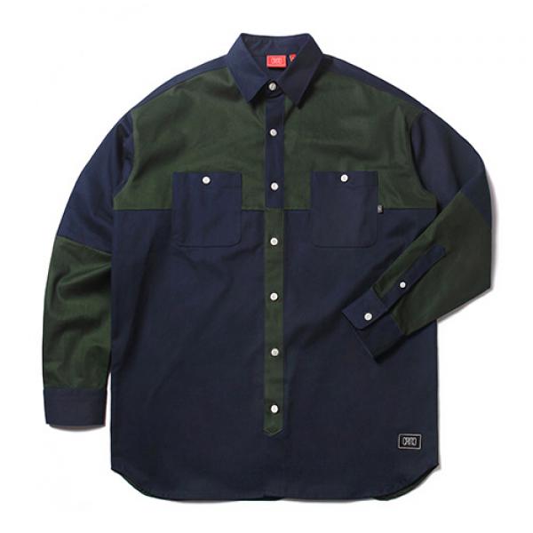 COLOR BLOCK SHIRT(GREEN)_CTOEALS01UG0
