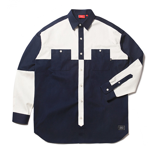 COLOR BLOCK SHIRT(NAVY)_CTOEALS01UN0