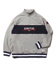 CSW HALF ZIP SWEAT SHIRT(GRAY)_CTOEACR05UC4