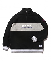 CSW HALF ZIP SWEAT SHIRT(BLACK)_CTOEACR05UC6