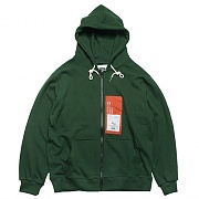 PATCH LABEL HOOD ZIP-UP-GREEN