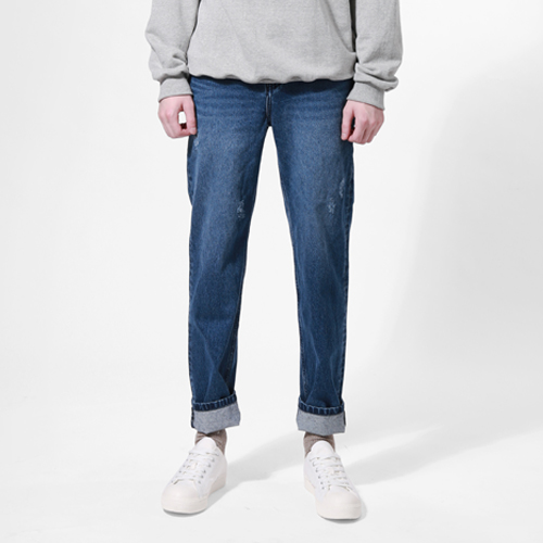 Stupid.A Denim Slacks - BLUE
