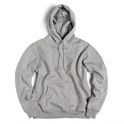 NU BLEND SWEAT PULLOVER HOODIE-H. GREY