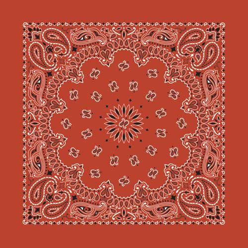 Paisley Bandana-TERRACOTTA