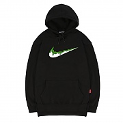 TRIPSHION GREEN BENDING TOOTHPASTE HOODIE - BLACK